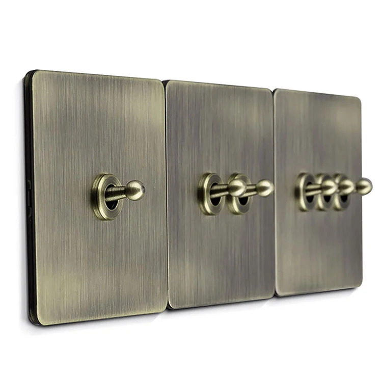 Bakit Nagiging Popular na Pagpipilian ang Gold Metal Copper Retro Wall Switch Brass Toggle Switches para sa Marangyang Interior Design